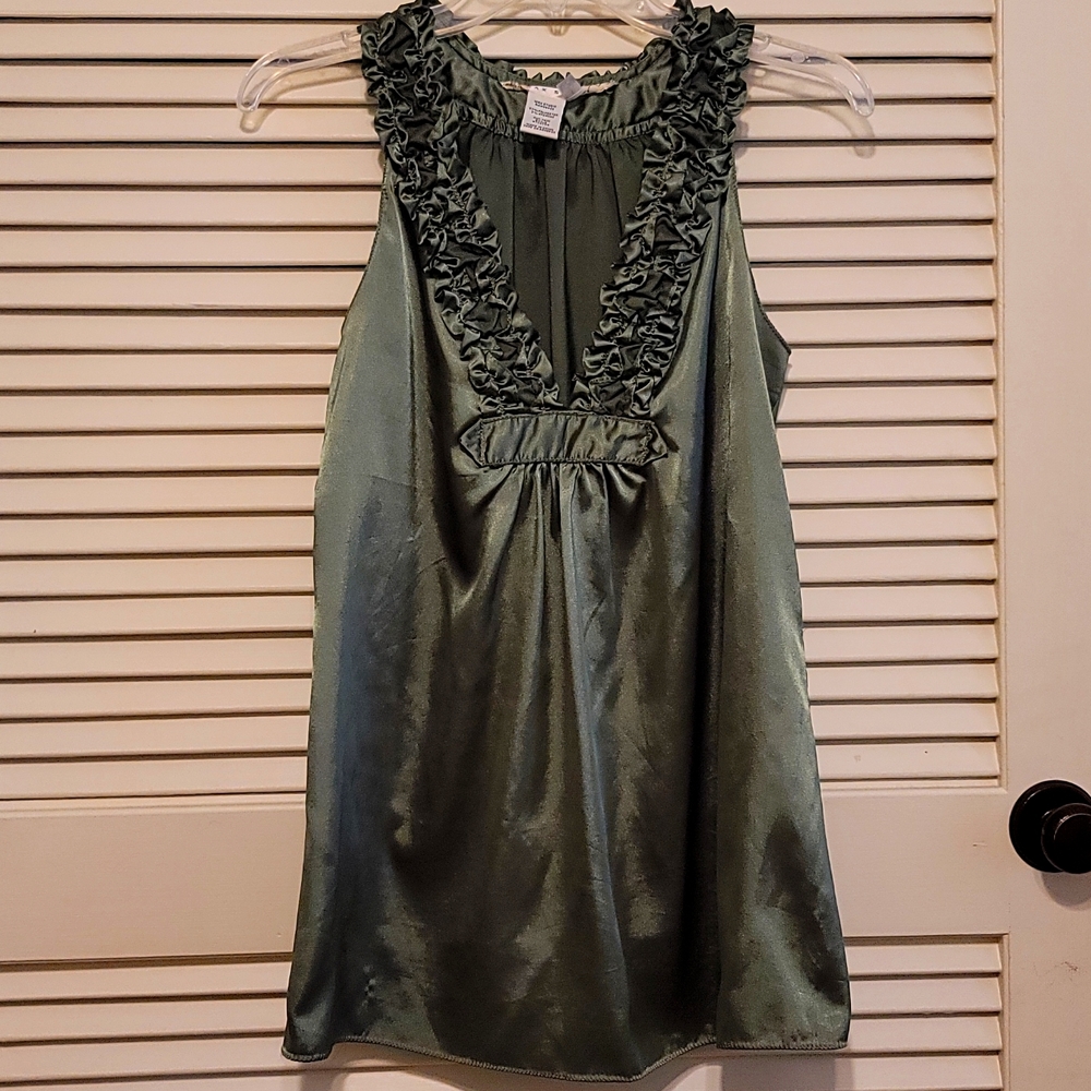 Women's satin tank top, sz M